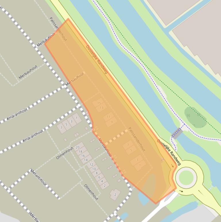 Kaart van postcodegebied 2678JC.