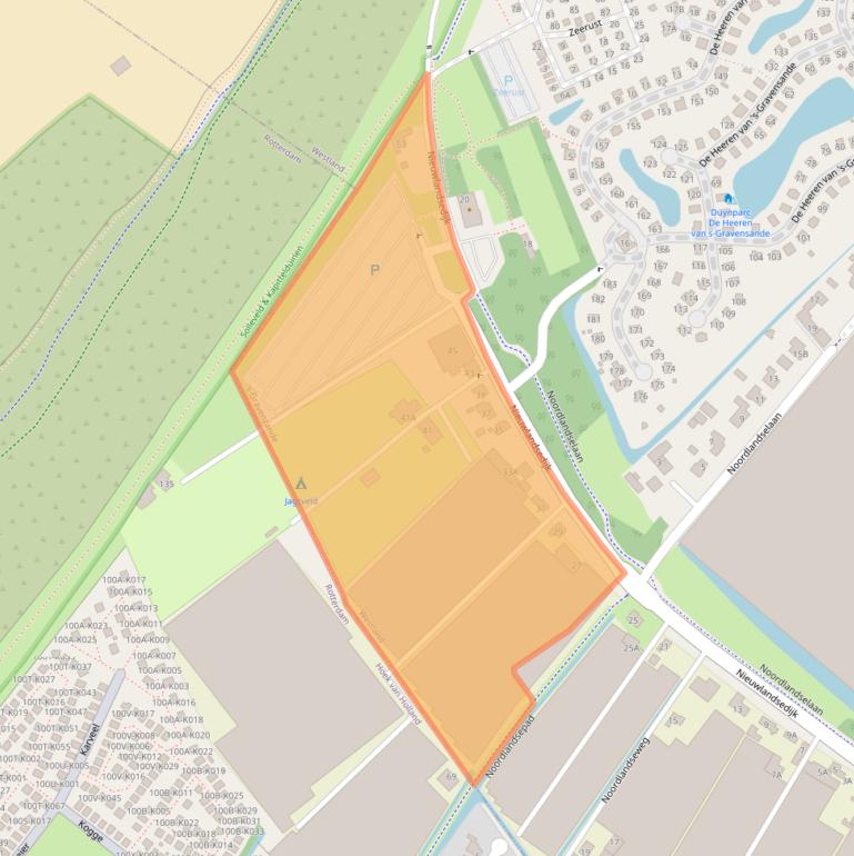 Kaart van postcodegebied 2691KV.