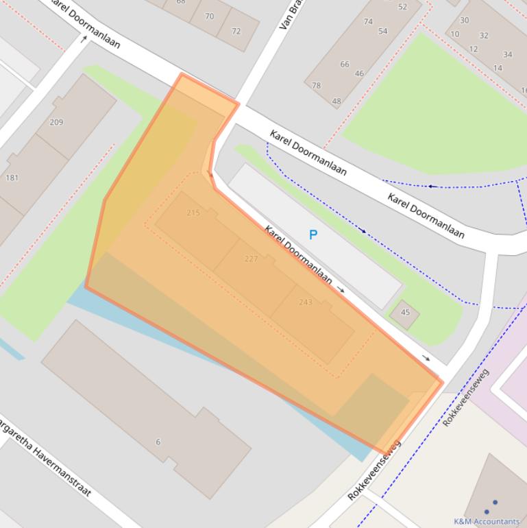 Kaart van postcodegebied 2712JH.