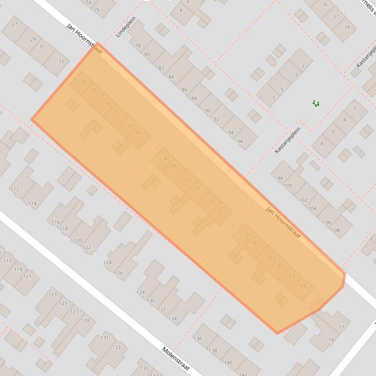 Kaart van postcodegebied 2712VR.