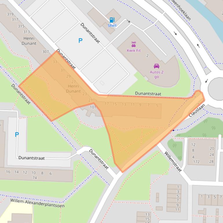 Kaart van postcodegebied 2713SB.