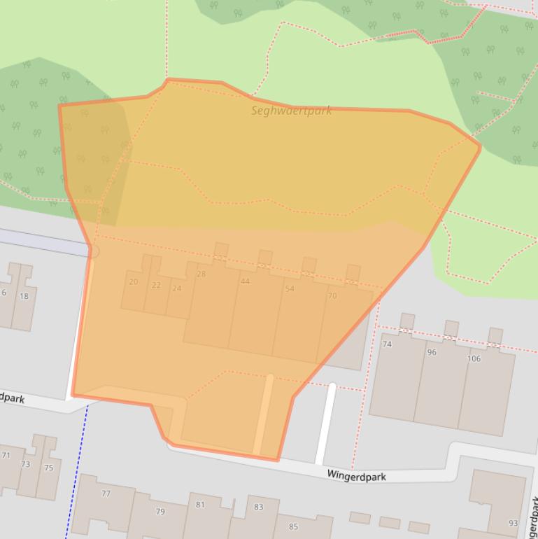 Kaart van postcodegebied 2724RE.