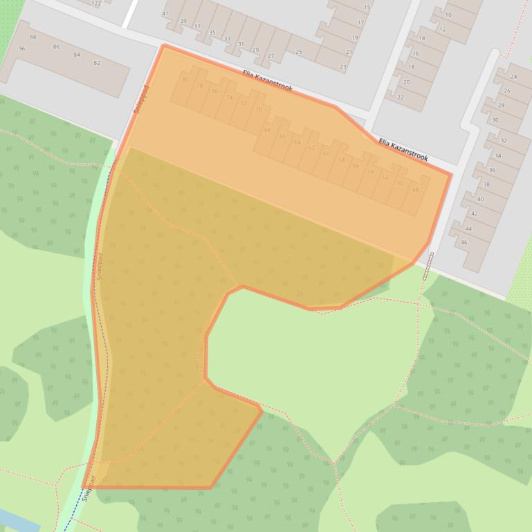 Kaart van postcodegebied 2726VE.