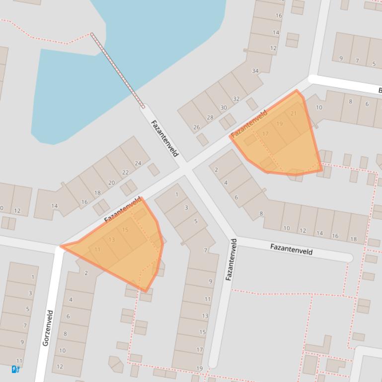 Kaart van postcodegebied 2727AS.
