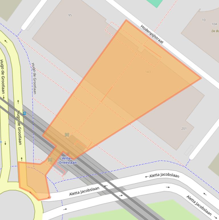 Kaart van postcodegebied 2729JD.