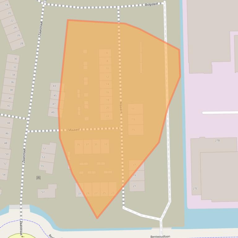 Kaart van postcodegebied 2731HM.