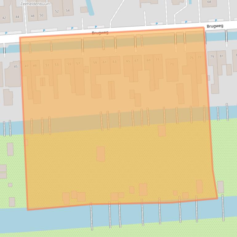 Kaart van postcodegebied 2741KV.