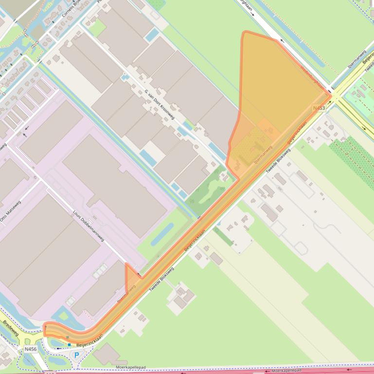 Kaart van postcodegebied 2742KH.