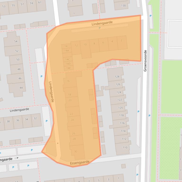 Kaart van postcodegebied 2742TL.