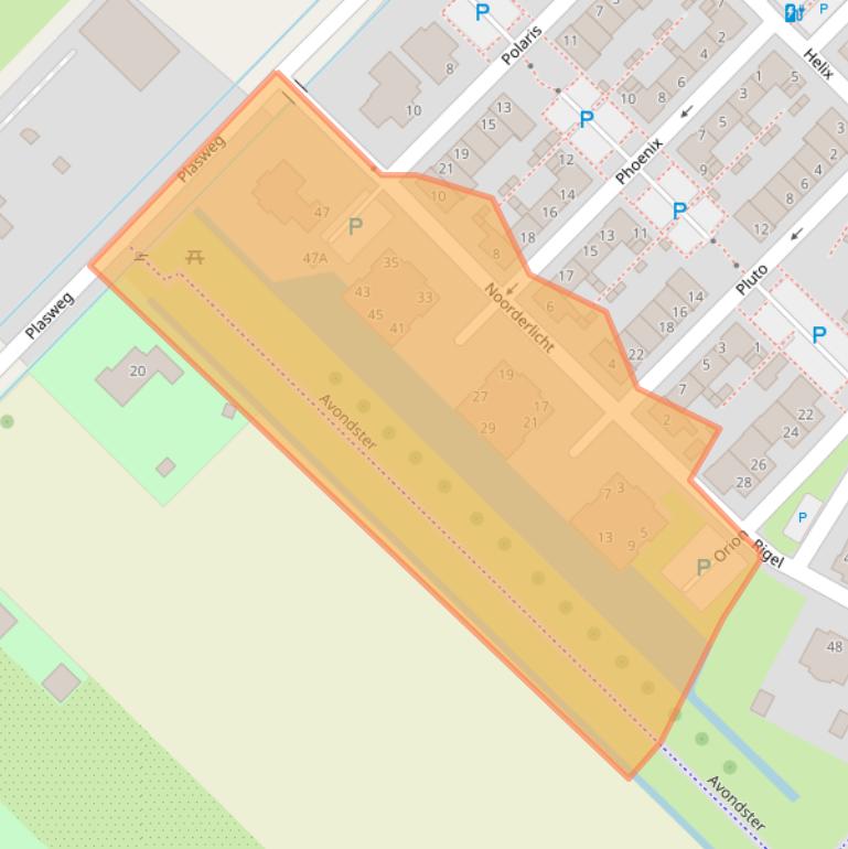 Kaart van postcodegebied 2743MW.