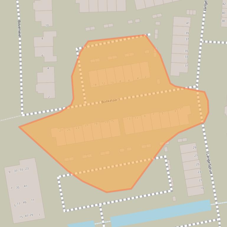 Kaart van postcodegebied 2751HT.