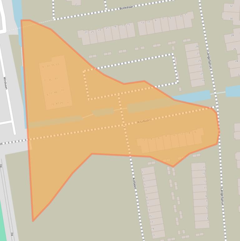 Kaart van postcodegebied 2751HW.