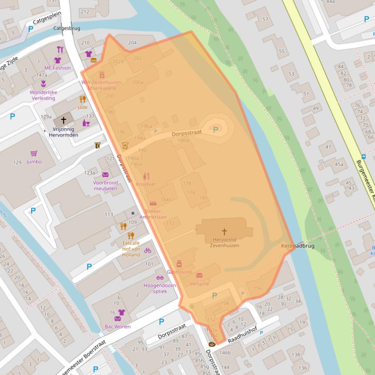 Kaart van postcodegebied 2761AJ.