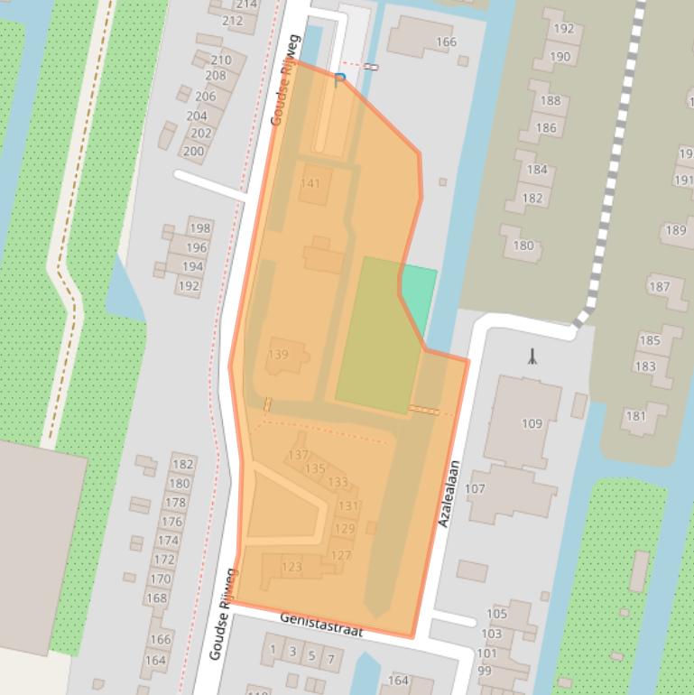 Kaart van postcodegebied 2771AS.