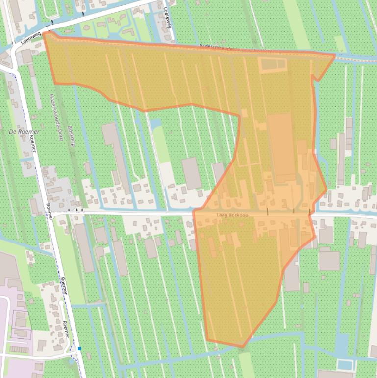Kaart van postcodegebied 2771HA.