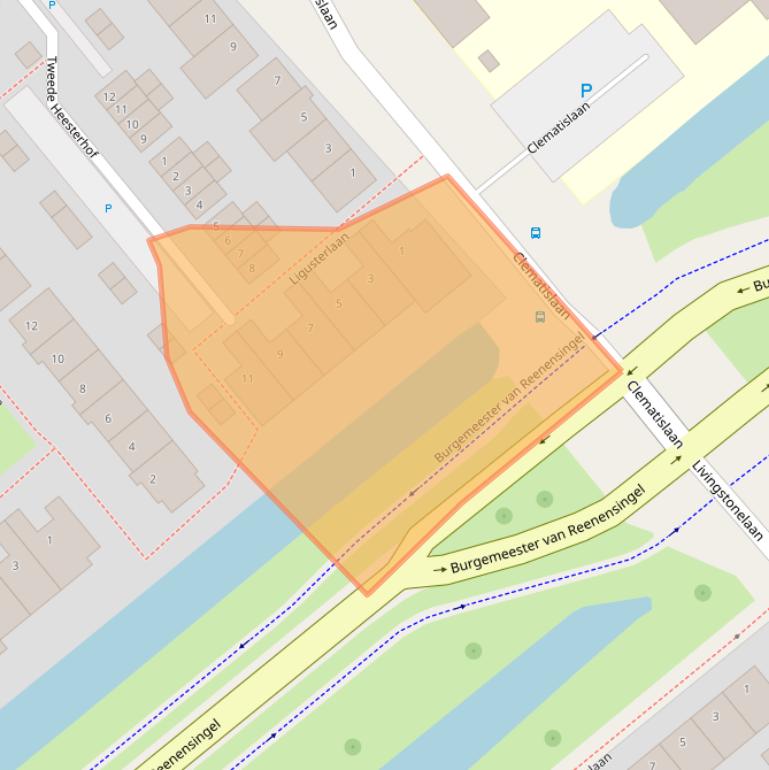 Kaart van postcodegebied 2803AC.