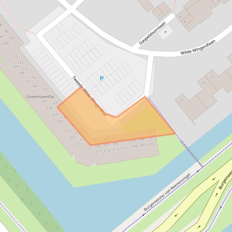 Kaart van postcodegebied 2803VS.