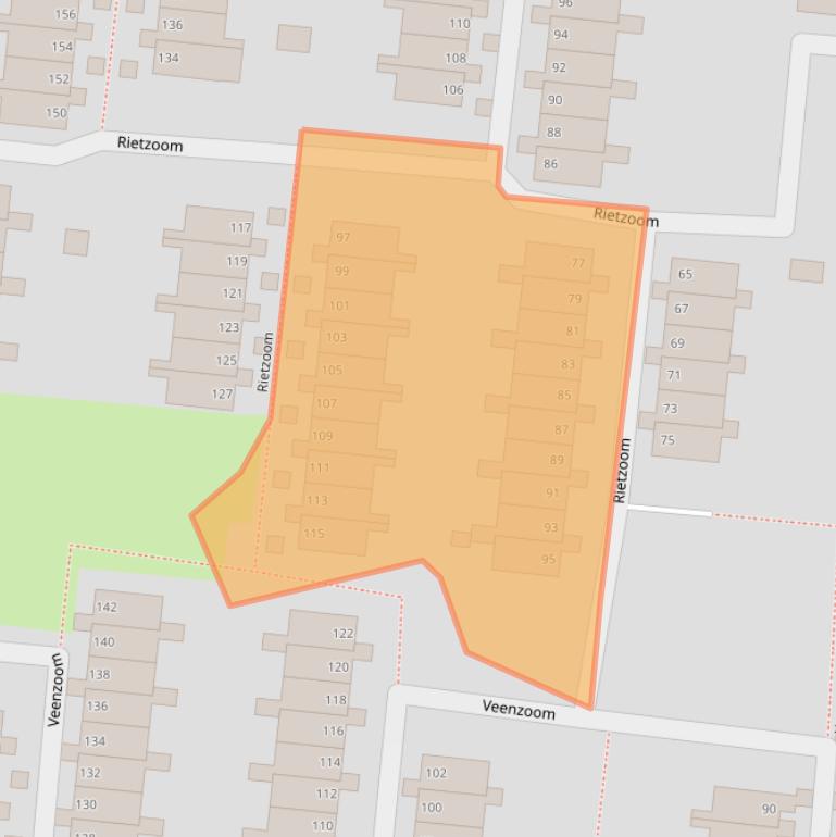 Kaart van postcodegebied 2804CP.