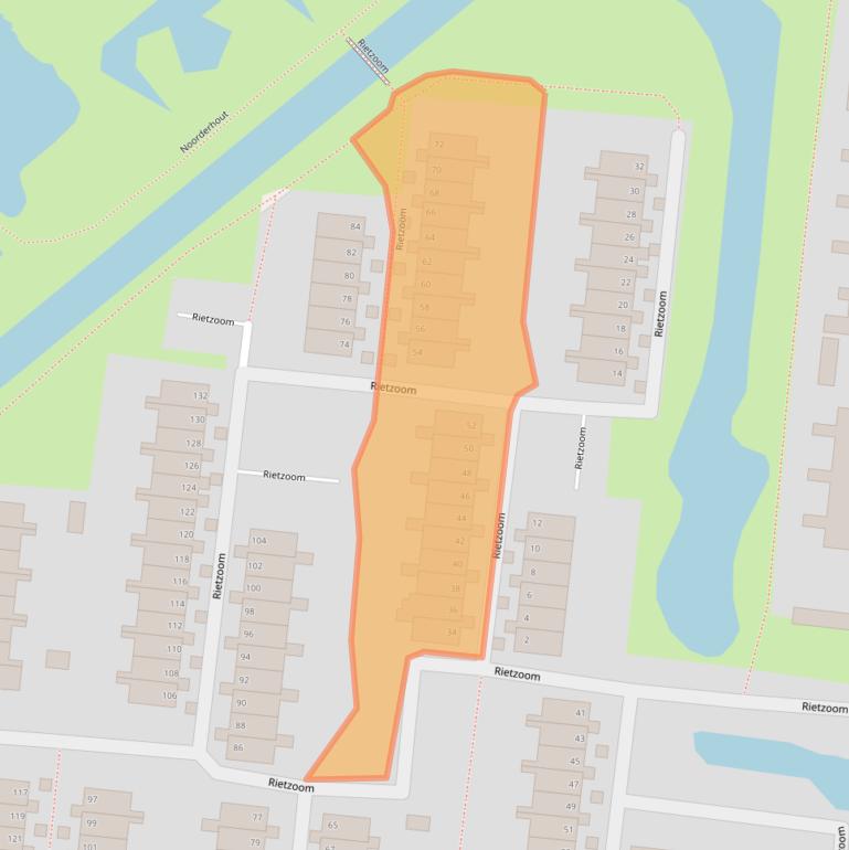 Kaart van postcodegebied 2804CT.