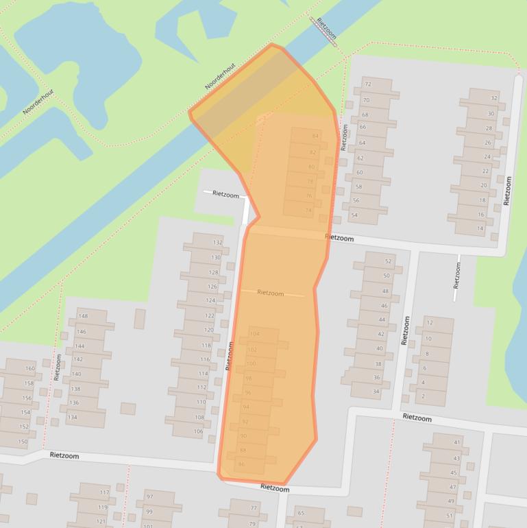 Kaart van postcodegebied 2804CV.