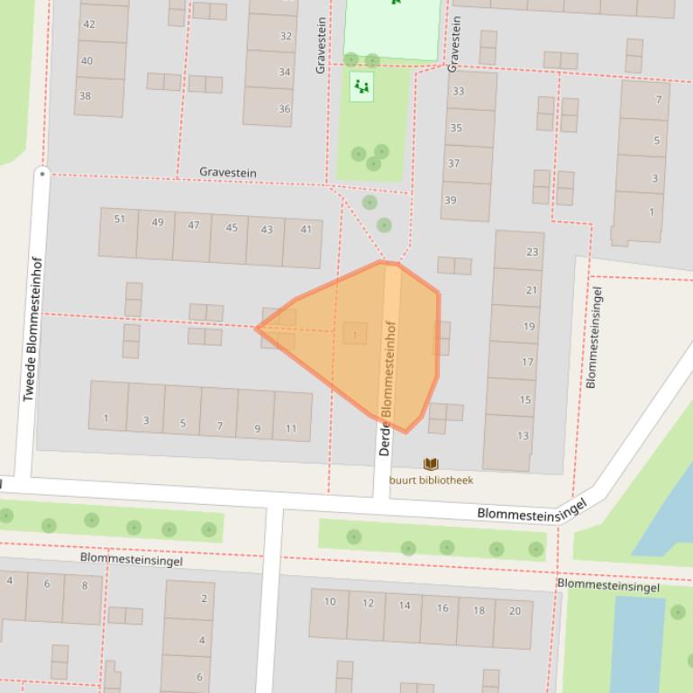 Kaart van postcodegebied 2804EZ.