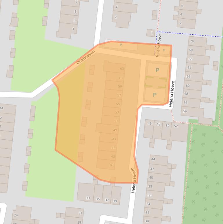 Kaart van postcodegebied 2804HW.