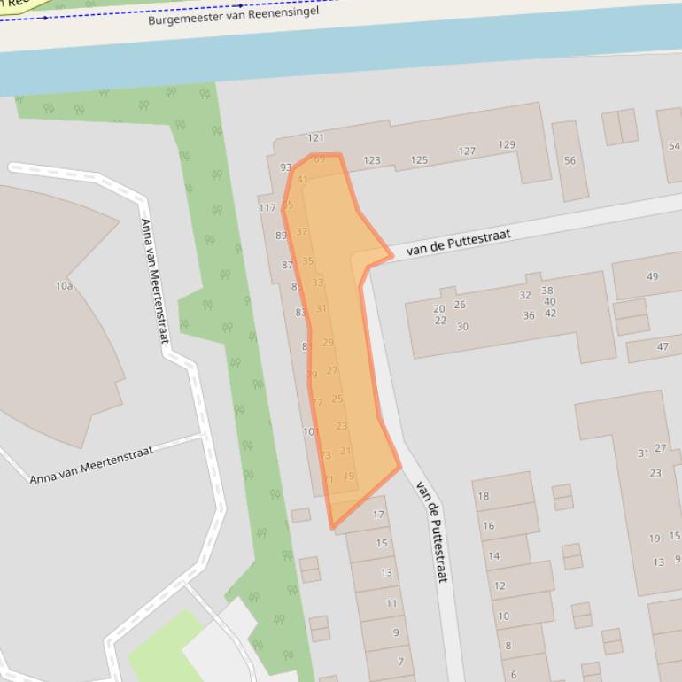 Kaart van postcodegebied 2804JK.