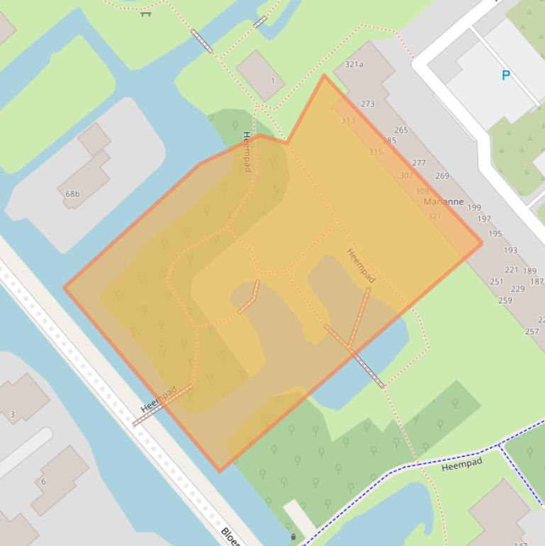 Kaart van postcodegebied 2804RG.