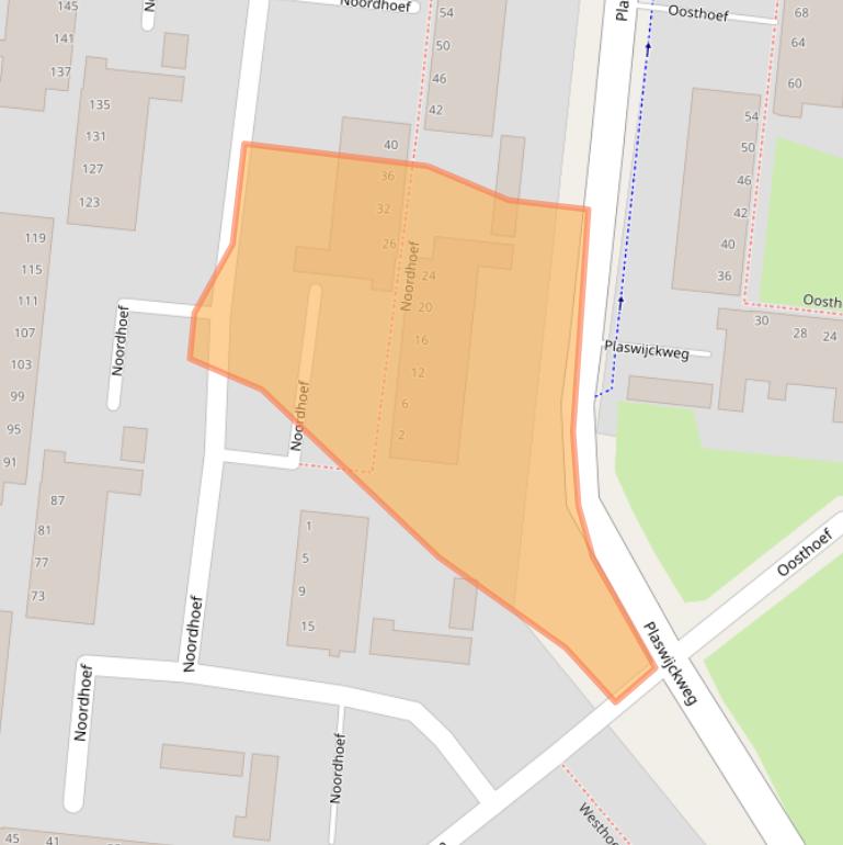 Kaart van postcodegebied 2804SH.