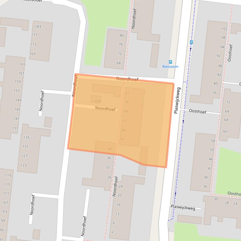 Kaart van postcodegebied 2804SJ.