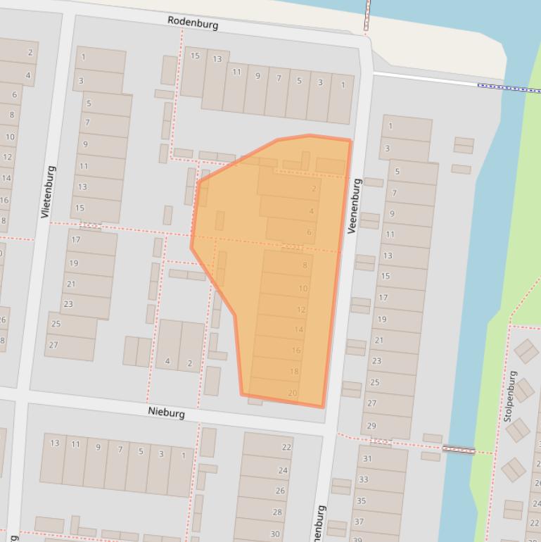 Kaart van postcodegebied 2804WX.