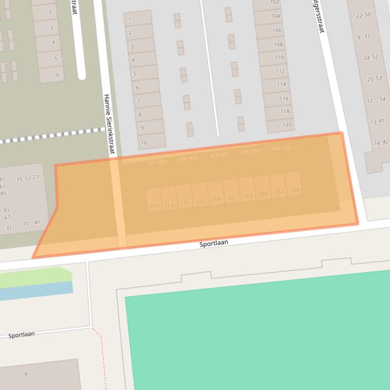 Kaart van postcodegebied 2806MH.