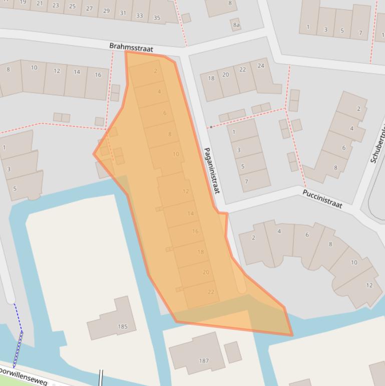 Kaart van postcodegebied 2807SR.