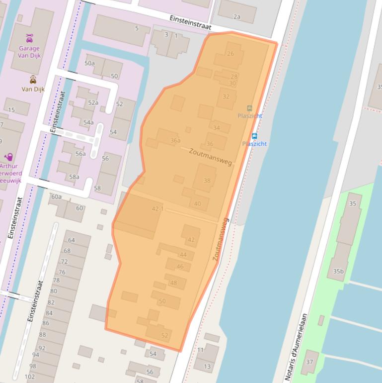 Kaart van postcodegebied 2811ET.