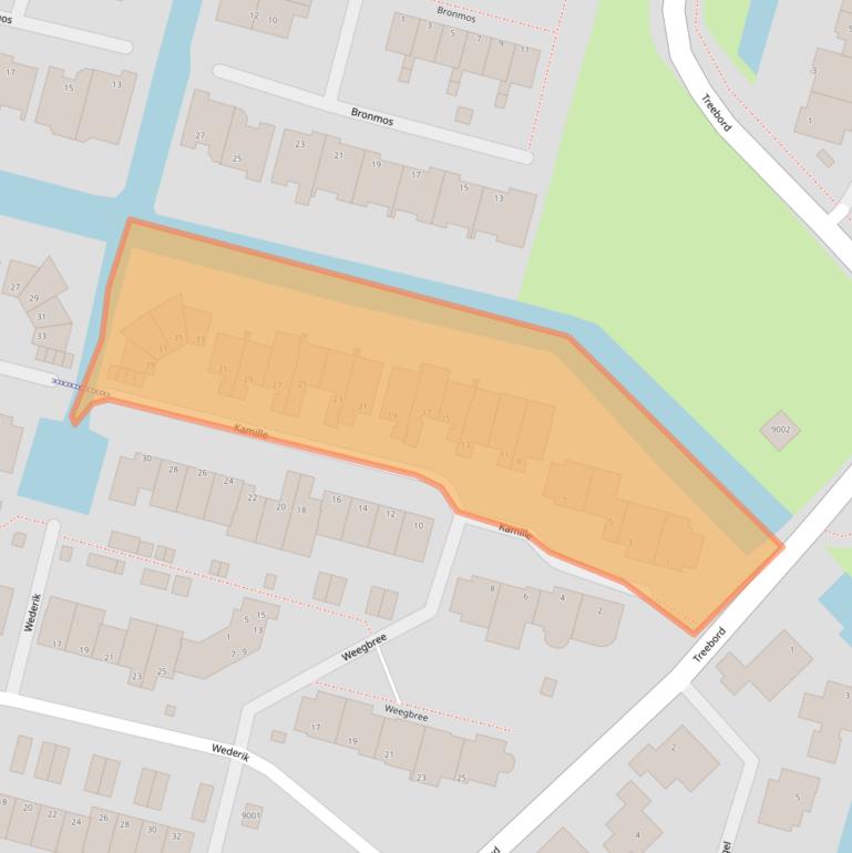 Kaart van postcodegebied 2811RD.