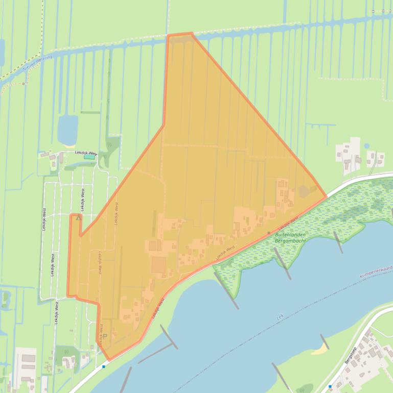 Kaart van postcodegebied 2861ET.