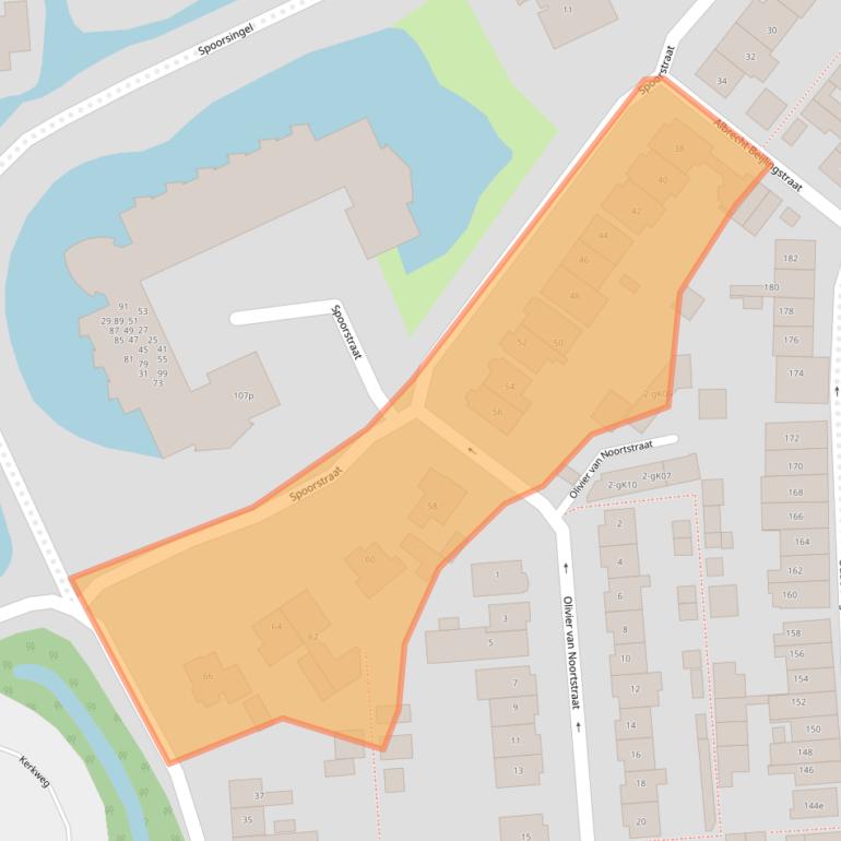 Kaart van postcodegebied 2871TP.