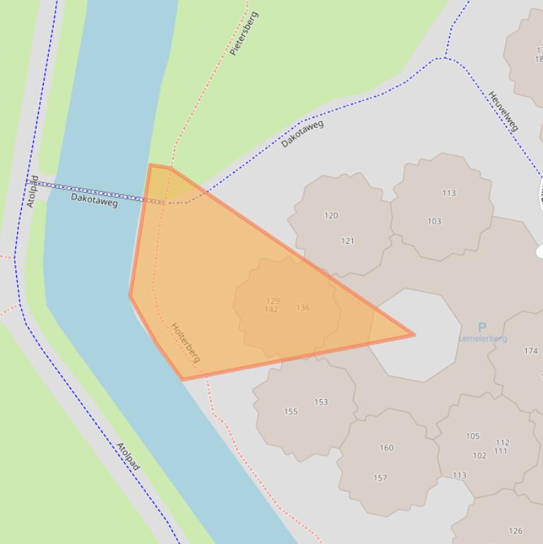 Kaart van postcodegebied 2905NL.