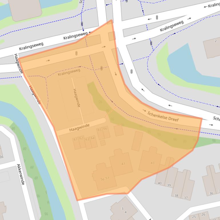 Kaart van postcodegebied 2906GC.