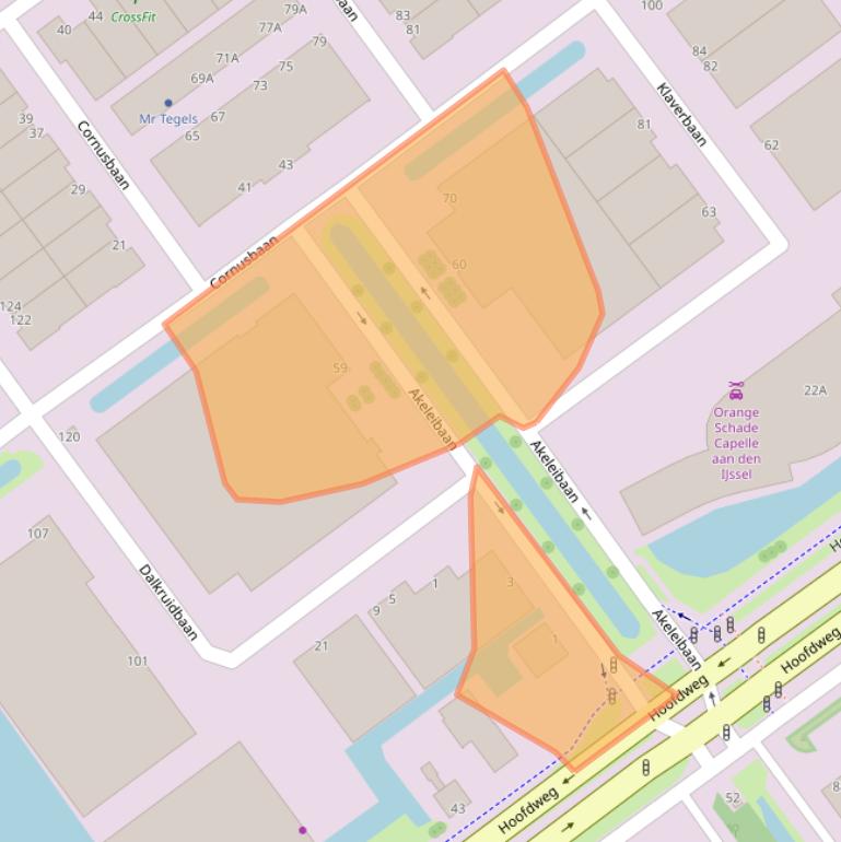 Kaart van postcodegebied 2908KA.