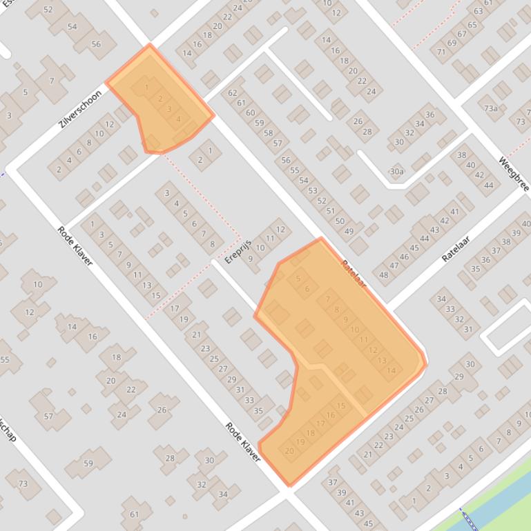 Kaart van postcodegebied 2923GD.