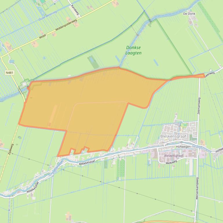 Kaart van postcodegebied 2971VS.