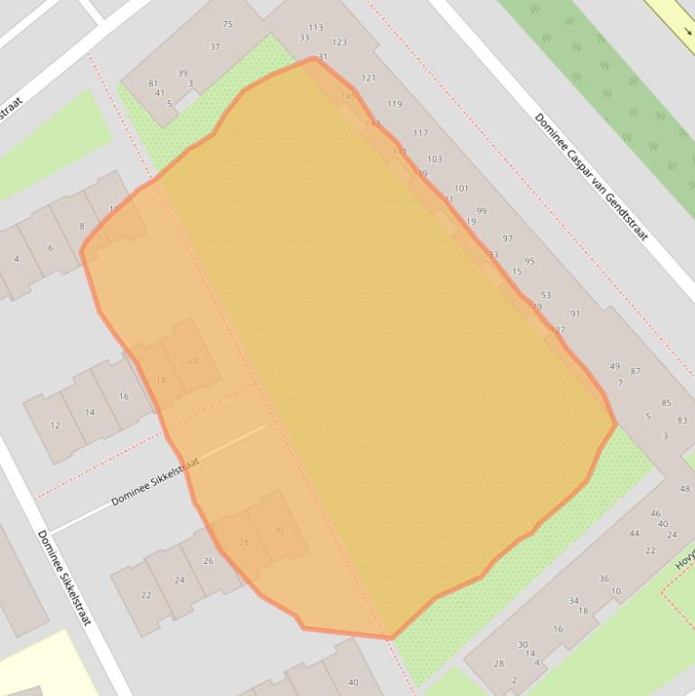 Kaart van postcodegebied 2982PJ.