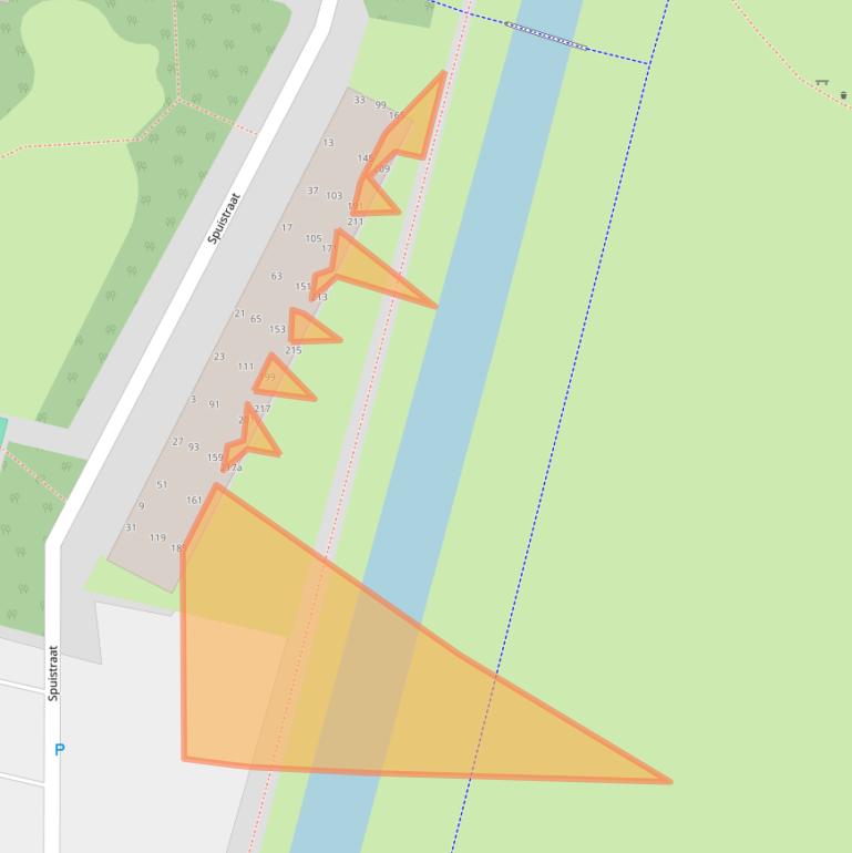 Kaart van postcodegebied 2987TK.