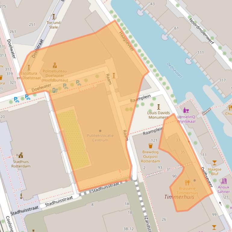 Kaart van postcodegebied 3011AH.