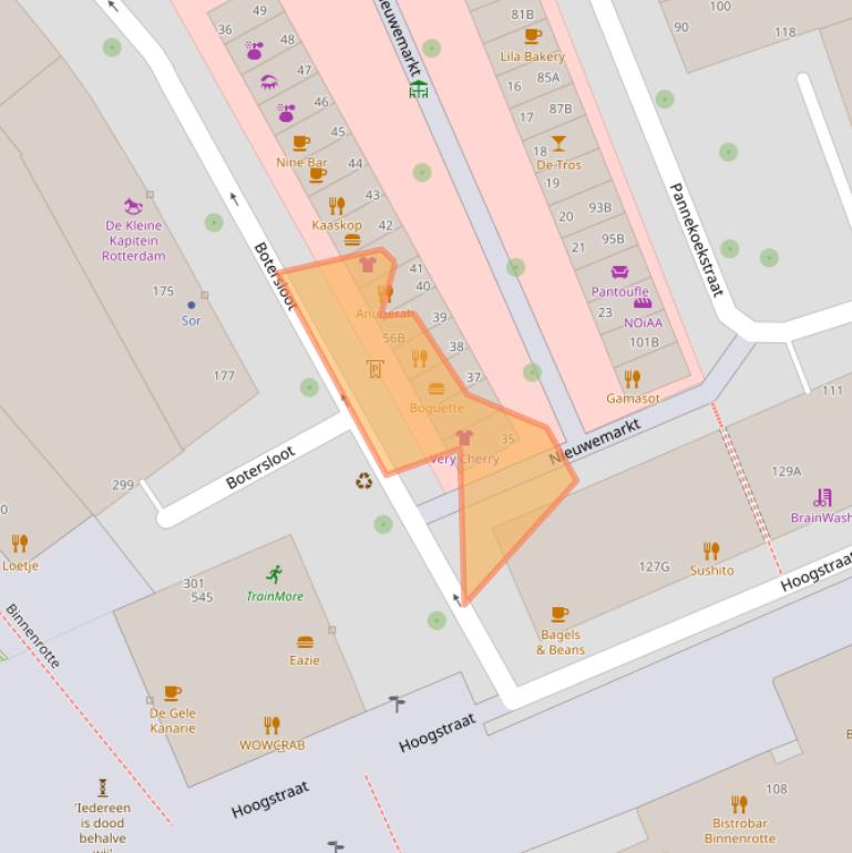 Kaart van postcodegebied 3011HJ.