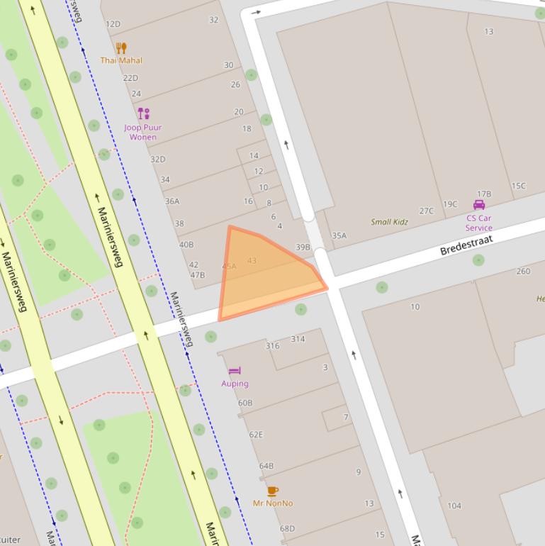 Kaart van postcodegebied 3011RD.