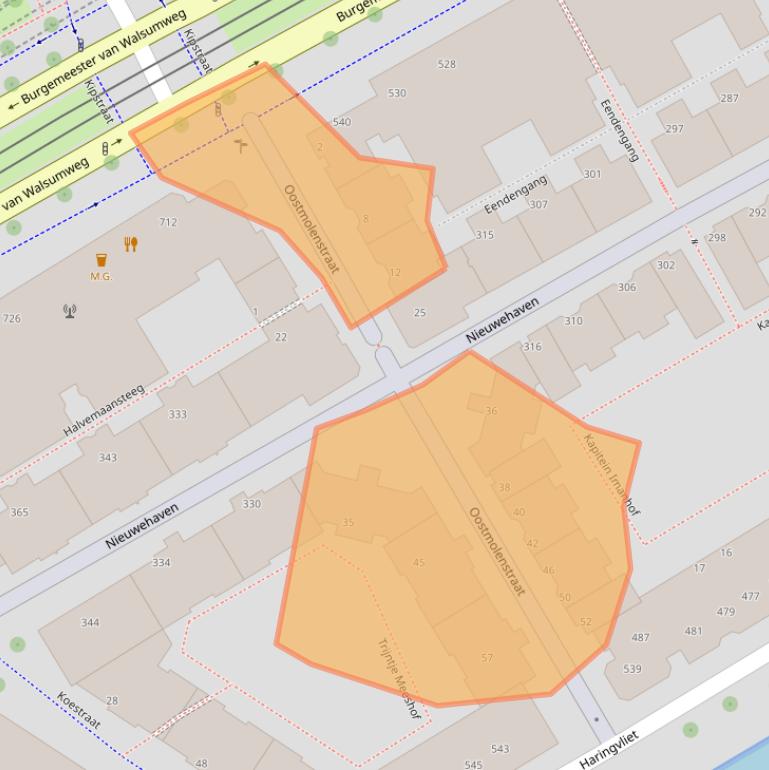 Kaart van postcodegebied 3011VP.