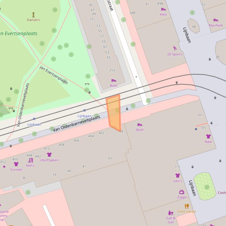 Kaart van postcodegebied 3012AN.