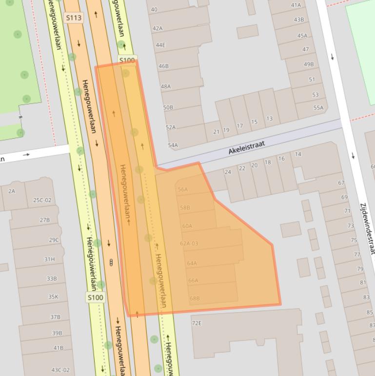 Kaart van postcodegebied 3014CD.